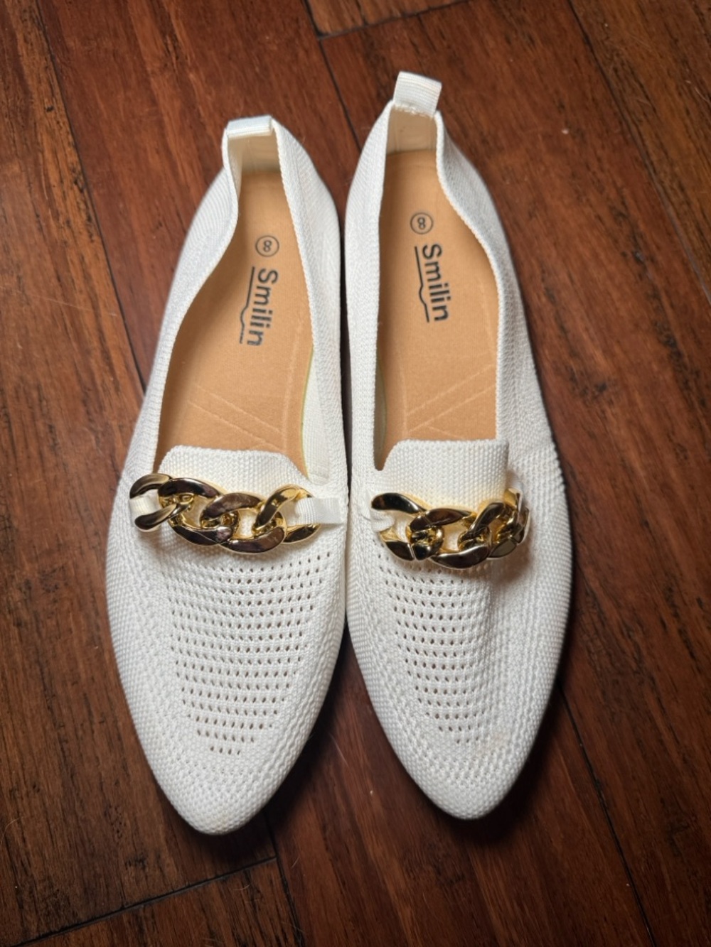 NWOB— Comfy Mesh Slip On Loafers, Breathable Lightweight Pointed Toe Flats